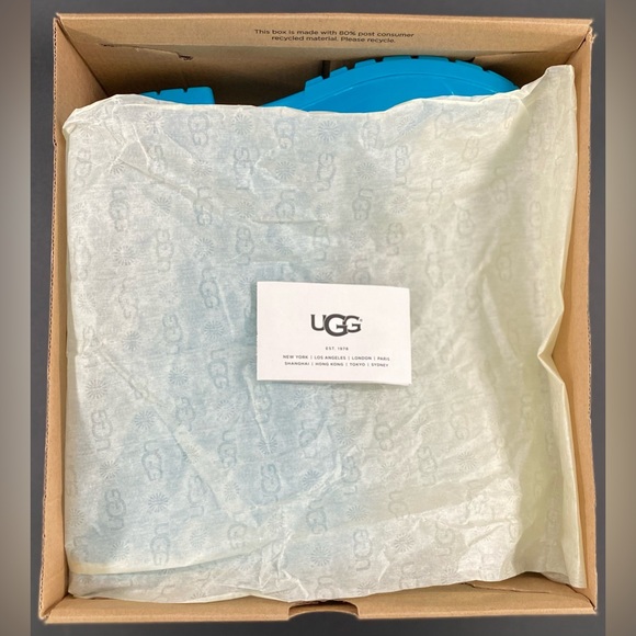 Enamel Blue Ugg Women’s Sienna Rain Boots Size 7 - Picture 13 of 16